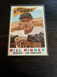 1960 Topps #225 Bill Rigney Baseball Card