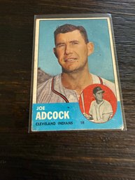 1963 Topps Joe Adcock Cleveland Indians #170 Baseball Card