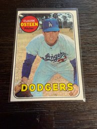 1969 Topps Claude Osteen #528 Baseball Card