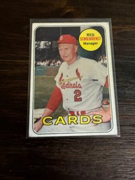 1969 Topps Red Schoendienst #462 Baseball Trading Card