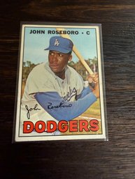 1967 Topps #365 John Roseboro Los Angeles Dodgers Baseball Trading Card