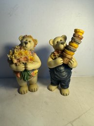 HC Accent Tender Times Bear Figurines Lot
