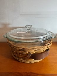 Corning Made For Pyrex Dish Holder And Dish