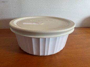 Corning Ware French White Dish With Lid