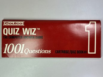 Coleco Quiz Whiz Vintage Game 1