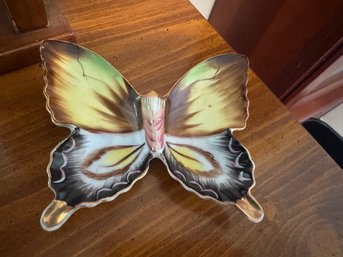Pretty Vintage Ceramic Butterfly Dish