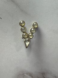 Vintage V For Victory Pin Brooch