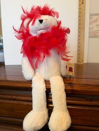 Chantilly Lane Musicals Red  Hat Teddy Bear NEW WITH TAGS
