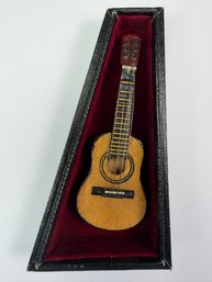 Doll House Guitar Classical Miniature With Case For Music Room School Doll House