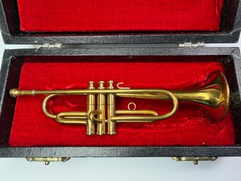 Miniature Doll House Trumpet Classical Mini Instrument With Case For Music Room School