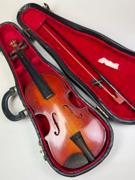 Mini Doll House Violin Classical Miniature With Case Music Room School