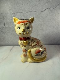 Sitting Cat Figurine Takahashi Japanese Mid Century
