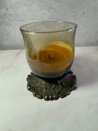 Vintage MC GIM 444 Votive Candle Holder Brass Finish