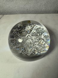 Vintage Cristal France Dome Paperweight