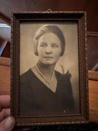 Antique Framed Woman Photograph