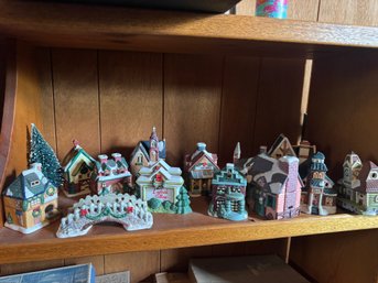 Huge Collection Of Vintage Christmas Village Houses And More