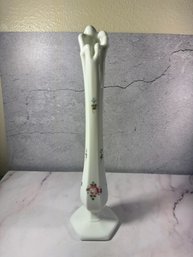 Vintage Westmoreland Glass Company Swung Milk Glass Bud Vase