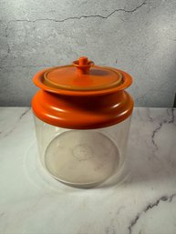 Vintage Tupperware Clear Acrylic Canister