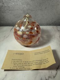 'Oilite' Hand-blown Glass Oil Lamp Crafted By California Glass Studio