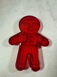 Vintage HRM GINGERBREAD Man/Boy RED COOKIE CUTTER