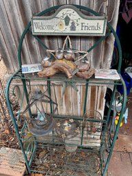 Entire Outdoor Shelf With Contents