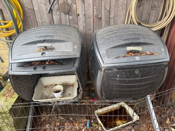 Lifetime Double Bin Rotating Composter 100 Gallon Capacity