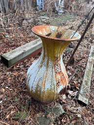 Shabby Chic Metal Garden Vase Planter