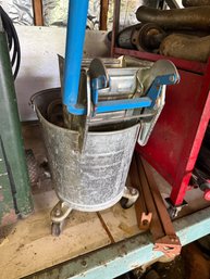 Vintage White Mop Bucket