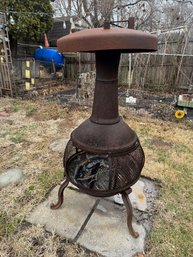 Metal Chiminea Fire Pit Outdoor Chimney