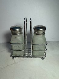 Salt And Pepper Set With Holder