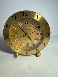 Howard Miller Shipmate Nautical Signal Flag Alarm Clock