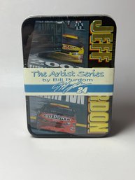 Jeff Gordon #24 Artist Series Collector Card Set Packaged Inside A Metal Tin
