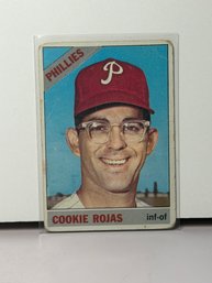 1966 Topps Baseball Card (#170) Featuring Former Infielder And Outfielder Cookie Rojas