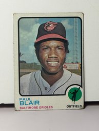 1973 Topps Baseball Card #528 Featuring Outfielder Paul Blair