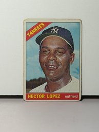 Vintage 1966 Topps Hector Lopez Baseball Card