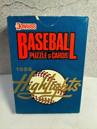 1986 Donruss Baseball Highlights Boxed Set