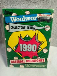1990 Topps Woolworth Collectors' Series Baseball Highlights Card Set