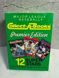 1990 Major League Baseball Collect-A-Books Premier Edition Box 3 Trading Card And Mini-book Set