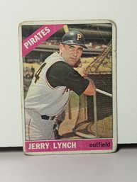 Vintage 1966 Topps Baseball Card #182 Featuring Outfielder Jerry Lynch