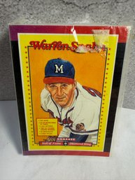 1989 Donruss #588 Warren Spahn Diamond Kings Baseball Card Puzzle