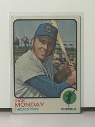 Vintage 1973 Topps Rick Monday #44 Baseball Trading Card