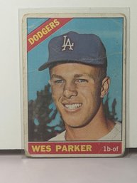 Vintage 1966 Topps Wes Parker #134 Baseball Trading Card