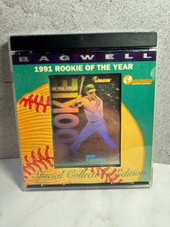 1991 Rookie Of The Year Jeff Bagwell Special Collectors Edition Hologram Trading Card