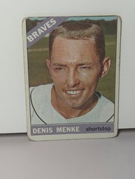 1966 Topps #184 Denis Menke Baseball Card