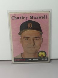 1958 Topps Charley Maxwell Baseball Card