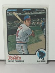 1973 Topps Baseball Card Featuring Infielder Dalton Jones