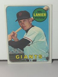 Vintage 1969 Topps Baseball Card #316 Featuring San Francisco Giants Shortstop Hal Lanier