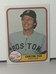 1981 Fleer Carlton Fisk #224 Baseball Card