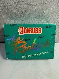 1991 Donruss The Rookies Baseball Puzzle And Cards Set