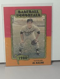 1980 SSPC Baseball Immortals #171 Trading Card Featuring Hall Of Fame Detroit Tigers Outfielder Al Kaline